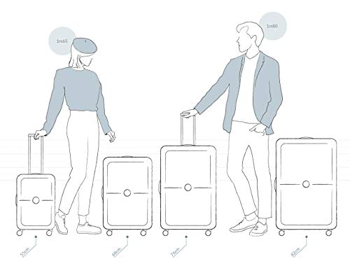 DELSEY PARIS - BELMONT PLUS - Extra Large Rigid Suitcase extandable - 82x52x37 cm - 132 liters - XL - Red