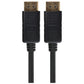 Maplin Lockable 4K Ultra HD DisplayPort Cable - Black, 1m