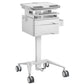 ProperAV Mobile Workstation Trolley Cart with Drawers
