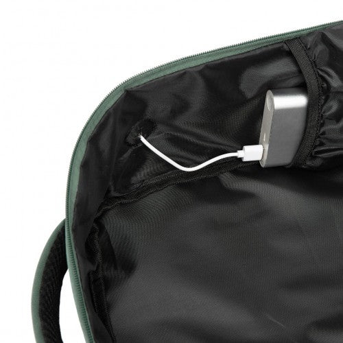 Kono 20L Cabin Backpack with Red Trim for 15.6” Laptop – Water-Resistant Travel Daypack with Luggage Strap