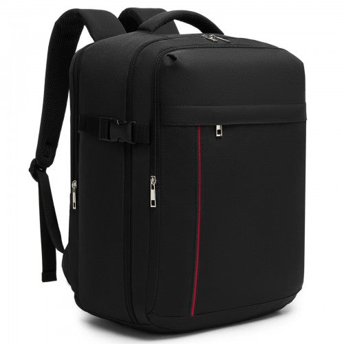 Kono Spacious and Organised Personal-Item Backpack (40×30×20) with 15.6" Laptop Sleeve, Clamshell Main