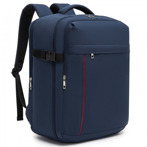 Kono Spacious and Organised Personal-Item Backpack (40×30×20) with 15.6" Laptop Sleeve, Clamshell Main