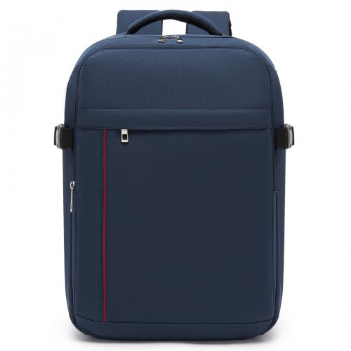 Kono Spacious and Organised Personal-Item Backpack (40×30×20) with 15.6" Laptop Sleeve, Clamshell Main
