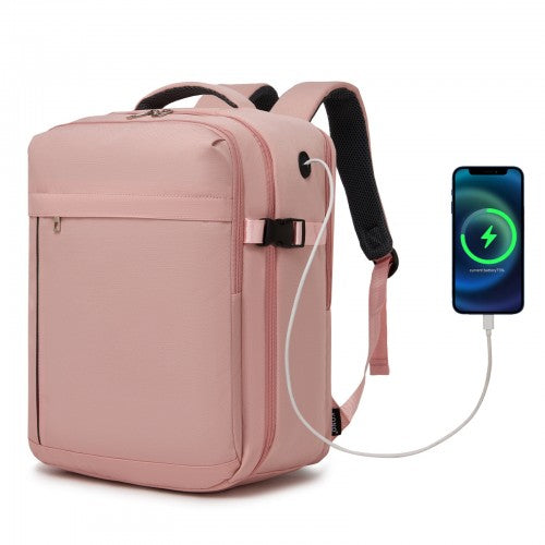 Kono Spacious and Organised Personal-Item Backpack (40×30×20) with 15.6" Laptop Sleeve, Clamshell Main