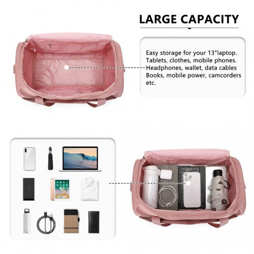 Kono Spacious Travel Storage Bag Handbag - Nude