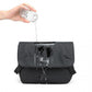 Kono Modern PVC Coated Water Resistant Crossbody With Versatile Carrying Options - Black