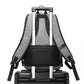 Kono Multi-Compartment Water-Resistant Backpack With USB Charging Port - Grey