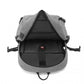 Kono Multi-Compartment Water-Resistant Backpack With USB Charging Port - Grey