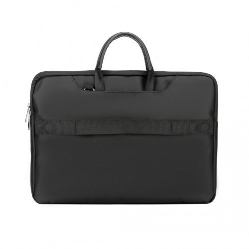 Kono Executive Water-Resistant Laptop Bag With Versatile Carrying Options - Black