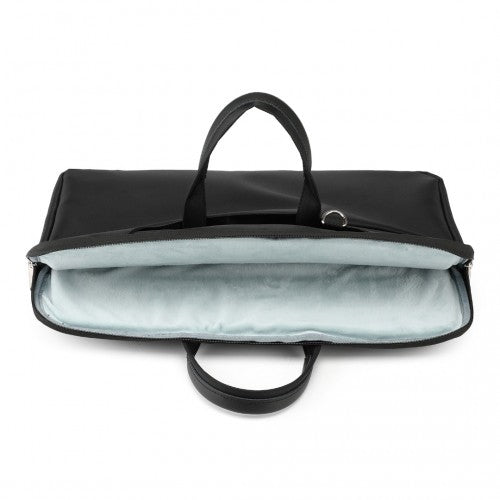 Kono Executive Water-Resistant Laptop Bag With Versatile Carrying Options - Black