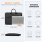 Kono Executive Water-Resistant Laptop Bag With Versatile Carrying Options - Black