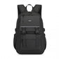 Kono PVC Coated Urban Water-Resistant Backpack with Reflective Safety Straps and Multi-Compartment Design - Black
