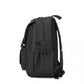 Kono PVC Coated Urban Water-Resistant Backpack with Reflective Safety Straps and Multi-Compartment Design - Black