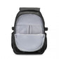 Kono PVC Coated Urban Water-Resistant Backpack with Reflective Safety Straps and Multi-Compartment Design - Black