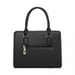 Miss Lulu PU Leather Three-Tone Stitched Shoulder Handbag - Stylish Daily Bag with Adjustable Strap