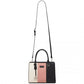 Miss Lulu PU Leather Three-Tone Stitched Shoulder Handbag - Stylish Daily Bag with Adjustable Strap