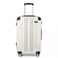 Kono 24 Inch ABS Lightweight Compact Hard Shell Travel Luggage For Extended Journeys - Beige
