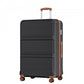 Kono ABS+PC 32 Inch Extra-Large Suitcase, Sculpted Horizontal Design, Hard-Shell Wheeled Luggage with Telescopic Handle