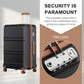 Kono ABS+PC 32 Inch Extra-Large Suitcase, Sculpted Horizontal Design, Hard-Shell Wheeled Luggage with Telescopic Handle