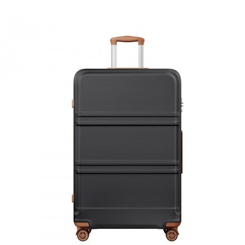 Kono ABS+PC 32 Inch Extra-Large Suitcase, Sculpted Horizontal Design, Hard-Shell Wheeled Luggage with Telescopic Handle