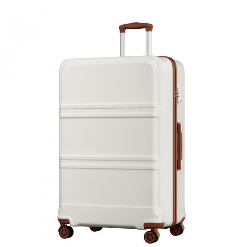 Kono ABS+PC 32 Inch Extra-Large Suitcase, Sculpted Horizontal Design, Hard-Shell Wheeled Luggage with Telescopic Handle