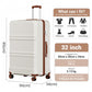 Kono ABS+PC 32 Inch Extra-Large Suitcase, Sculpted Horizontal Design, Hard-Shell Wheeled Luggage with Telescopic Handle