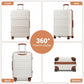 Kono ABS+PC 32 Inch Extra-Large Suitcase, Sculpted Horizontal Design, Hard-Shell Wheeled Luggage with Telescopic Handle