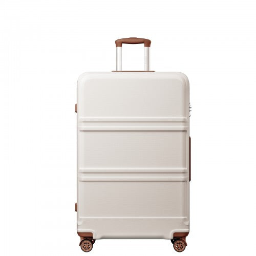 Kono ABS+PC 32 Inch Extra-Large Suitcase, Sculpted Horizontal Design, Hard-Shell Wheeled Luggage with Telescopic Handle