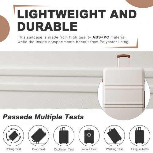 Kono ABS+PC 32 Inch Extra-Large Suitcase, Sculpted Horizontal Design, Hard-Shell Wheeled Luggage with Telescopic Handle
