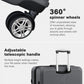 Kono ABS+PC 32 Inch Extra-Large Suitcase, Sculpted Horizontal Design, Hard-Shell Wheeled Luggage with Telescopic Handle