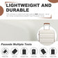 Kono 19 Inch Stylish Horizontal Engraved Hard Shell ABS+PC Cabin Carry-On Suitcase with TSA Lock - Cream