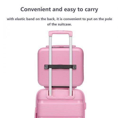 Kono 12-Inch PP Hardshell Lightweight Vanity Case for Travel & Daily Use