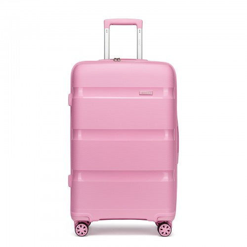 Kono 28-Inch PP Hardshell Checked Luggage–Large Lightweight Suitcase with TSA Lock, 360 Spinner Wheels