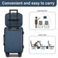 Kono 12 inch Hard Shell Vanity Cosmetic Case – Durable Travel Makeup Organizer with YKK Zipper - Navy