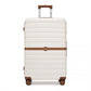 Kono ABS+PC 28-Inch Striped Design with Colour-Block Details Large Checked Luggage for Longer Travels