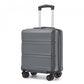 Kono 16 Inch ABS Hard Shell Under-Seat Cabin Suitcase with Spinner Wheels