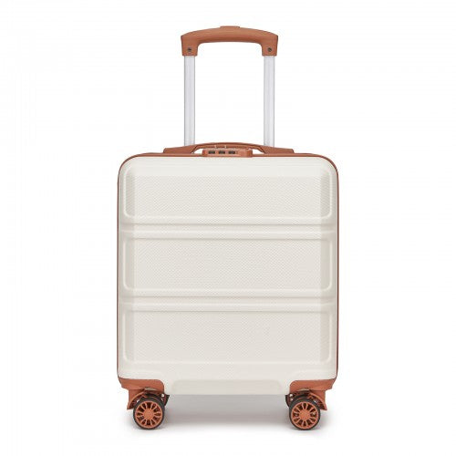 Kono 16 Inch ABS Hard Shell Under-Seat Cabin Suitcase with Spinner Wheels