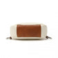 Miss Lulu Convertible PU Leather Multi-wear Chest Bag - Beige And Brown