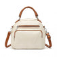 Miss Lulu Bowler Style Shoulder Bag - Beige And Brown