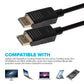 Maplin Premium 4K Ultra HD DisplayPort to DisplayPort Cable - Black