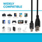 Maplin USB-A to Mini USB-B Cable - Black