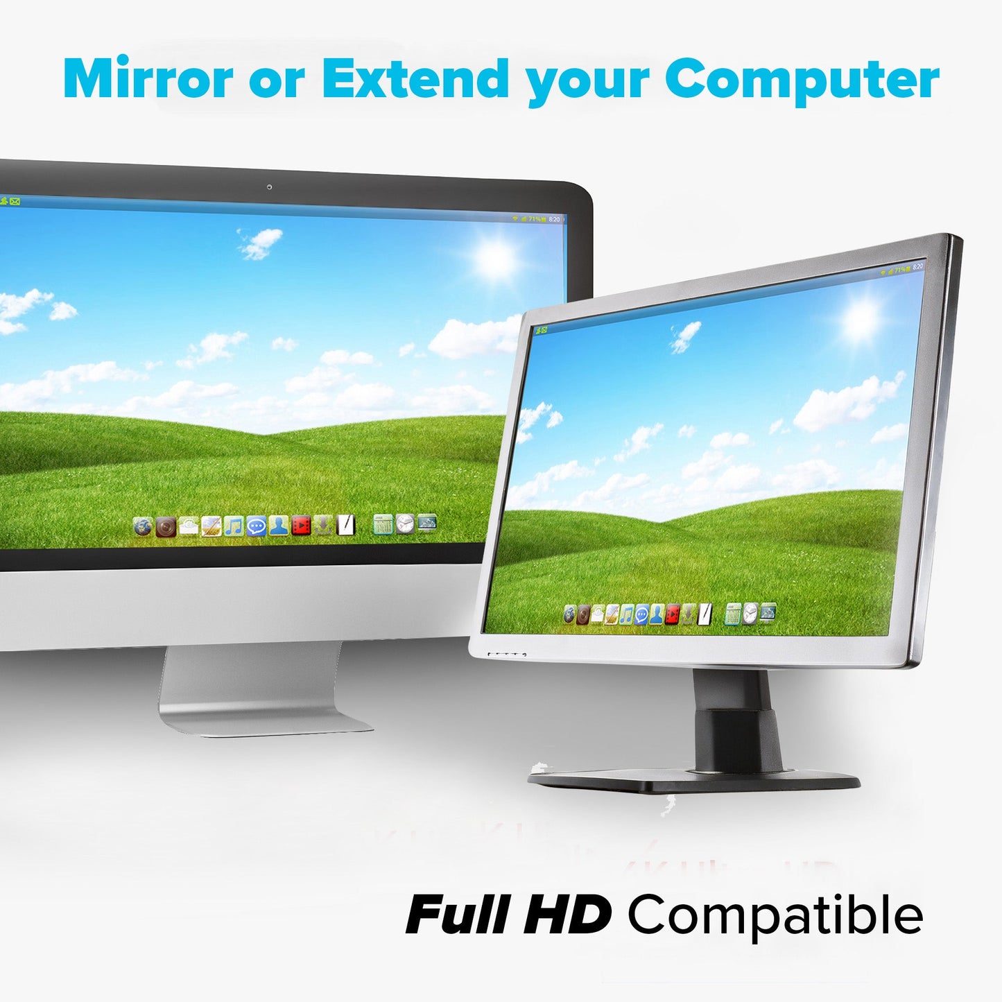 Maplin USB-C to DisplayPort Cable - Black, 2m