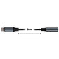 Maplin Lightning to 3.5mm Female Headphone Jack Audio Adapter - Black, 5cm