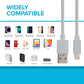 Maplin Lightning Connector to USB-A Charging Cable - White