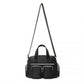 Kono Versatile Multi-Pocket Travel Bag with Adjustable Detachable Strap - Black
