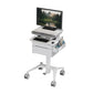 ProperAV Mobile Workstation Trolley Cart with Drawers