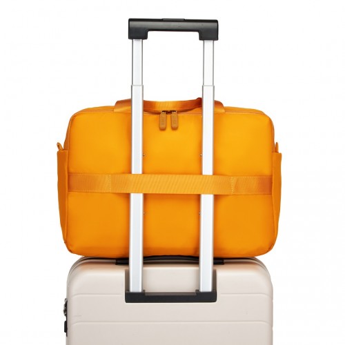 Kono Water-Resistant Travel Bag with Laptop Sleeve Multi-Functional Tote for Business and Weekend Large Capacity for Men and Women - Yellow