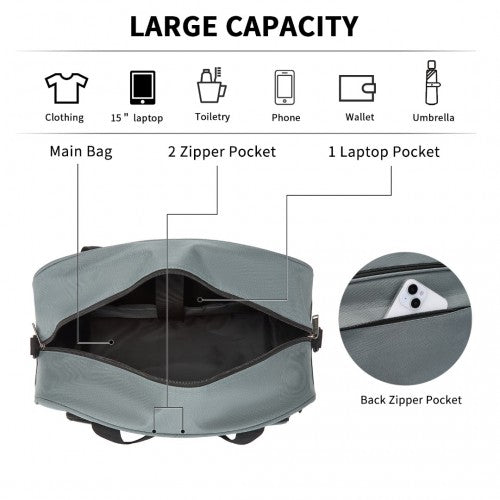 Kono Water-Resistant Carry-On Cabin Bag with Laptop Compartment for Business Weekend & Daily Use