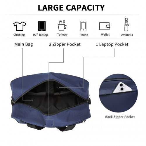 Kono Water-Resistant Carry-On Cabin Bag with Laptop Compartment for Business Weekend & Daily Use