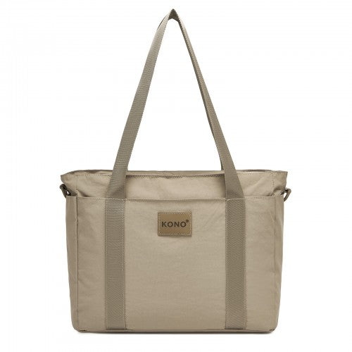 Kono Comfortable and Easy-Carry Large-Capacity Travel Tote with Laptop Sleeve, Trolley Sleeve and Crossbody Strap